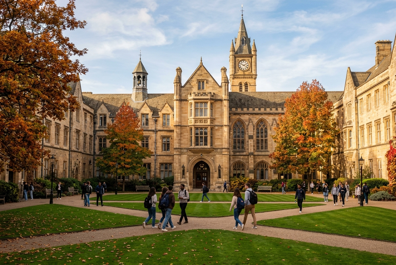 Prestigious UK collegiate medical university campus